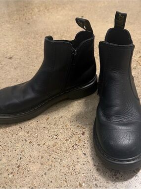 Dr. Martens Black Leather Chelsea Booties